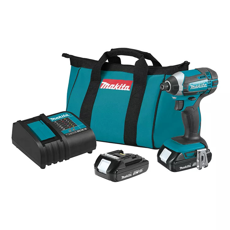 Makita 18V LXT Lithium-Ion 1.5Ah Brushed Cordless XPT Impact Driver Kit - XDT11SY 
