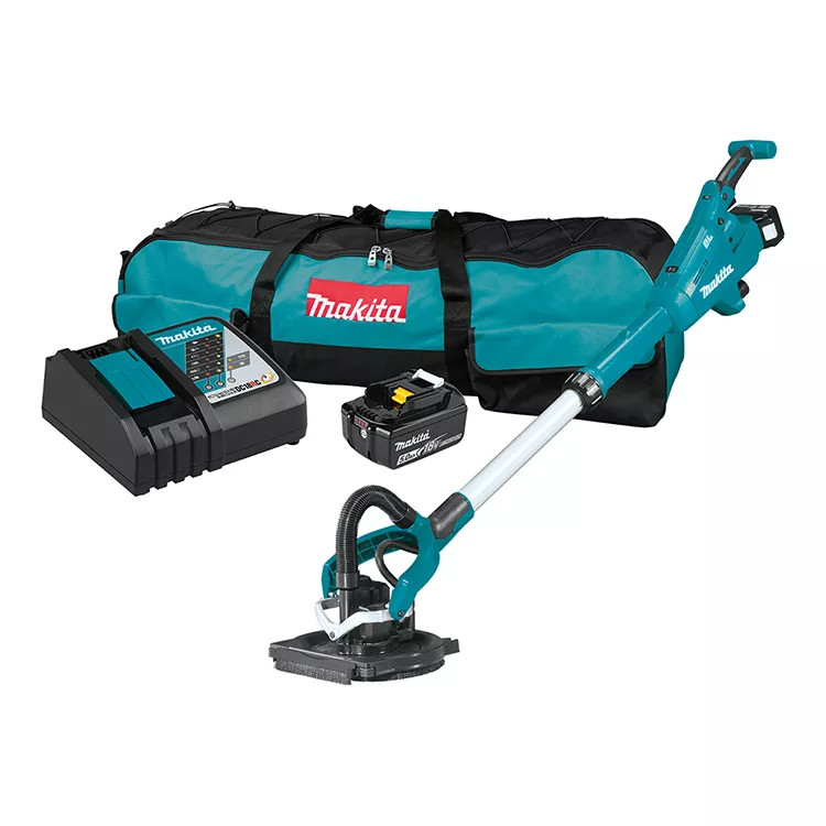 Makita 18V LXT Lithium‑Ion 5.0Ah AWS-Capable XPT Brushless Cordless Drywall Sander Kit - XLS01T 