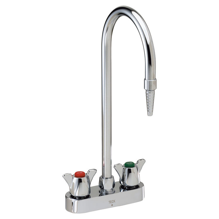 Delta Commercial W6720 4" Center Deckmount Mixing Faucet With Rigid/swivel Spout