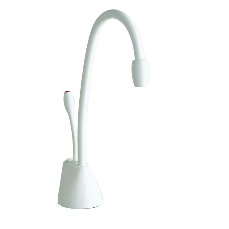 InSinkErator Indulge Contemporary Instant Hot Water Faucet, White - F-GN1100W