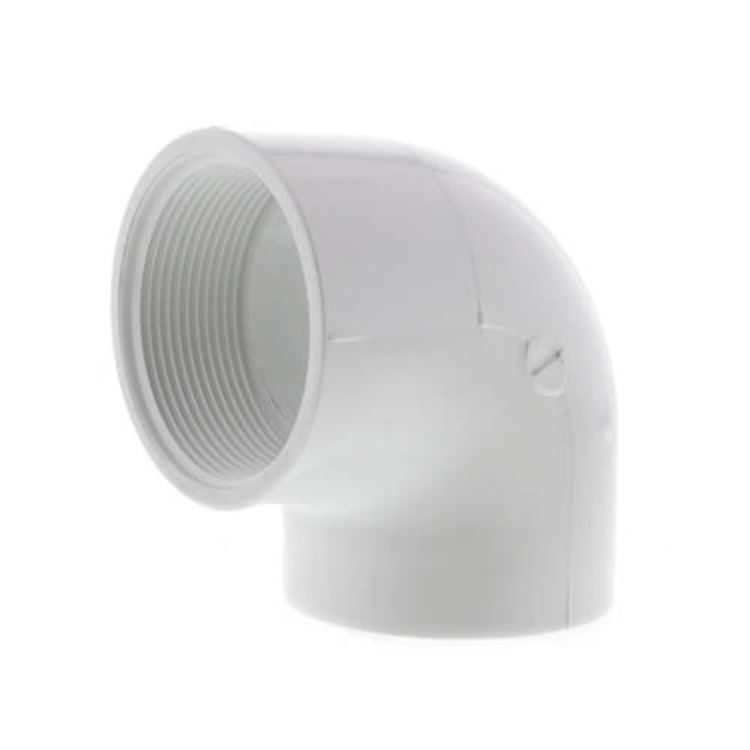 PVCL2TT 2" Schedule 40 PVC 90 Degree Elbow, Threaded