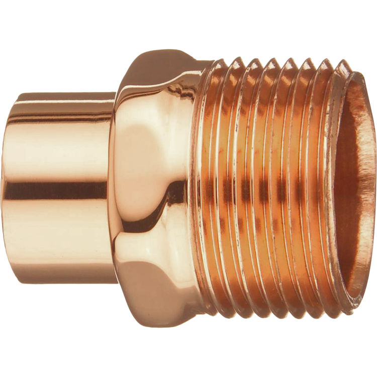 1/2" Copper X 3/4" MIP Adapter