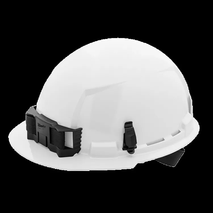 Milwaukee 48-73-1100 Unvented Hard Hat with 4pt Ratcheting, Class E, White - Front Brim