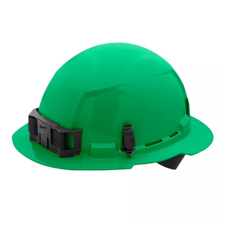 Milwaukee 48-73-1107 Unvented Hard Hat with 4pt Ratcheting, Class E, Green - Full Brim