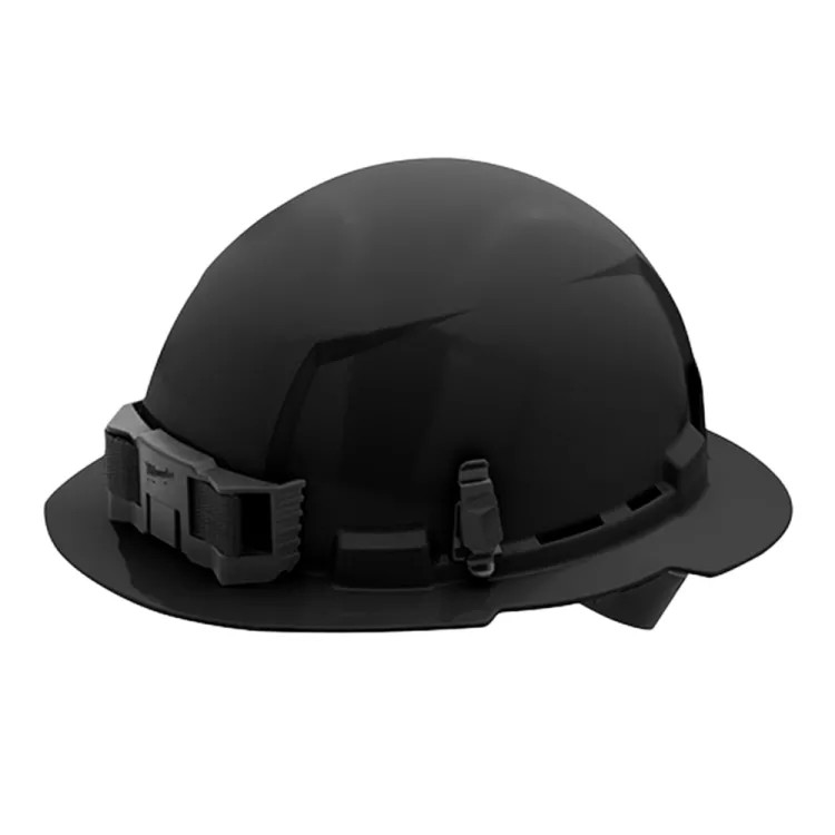 Milwaukee 48-73-1111 Unvented Hard Hat with 4pt Ratcheting, Class E , Black - Full Brim