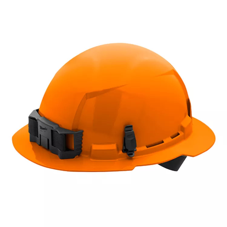 Milwaukee 48-73-1113 Unvented Hard Hat with 4pt Ratcheting, Class E, Orange - Full Brim