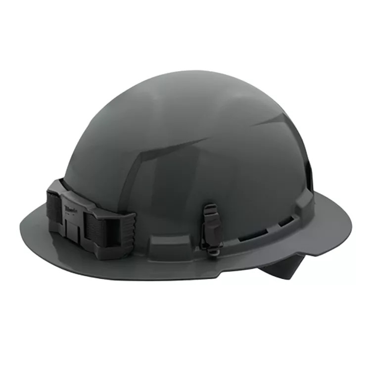 Milwaukee 48-73-1115 Unvented Hard Hat with 4pt Ratcheting, Class E, Gray - Full Brim