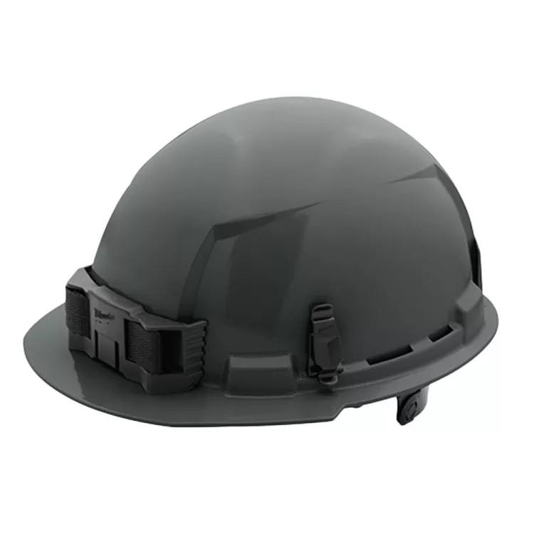 Milwaukee 48-73-1134 Unvented Hard Hat with 6pt Ratcheting, Class E, Gray - Front Brim