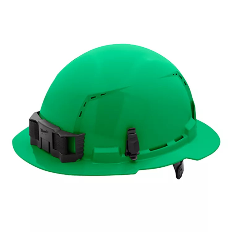 Milwaukee 48-73-1227 Vented Hard Hat with 6pt Ratcheting, Class C, Green - Full Brim
