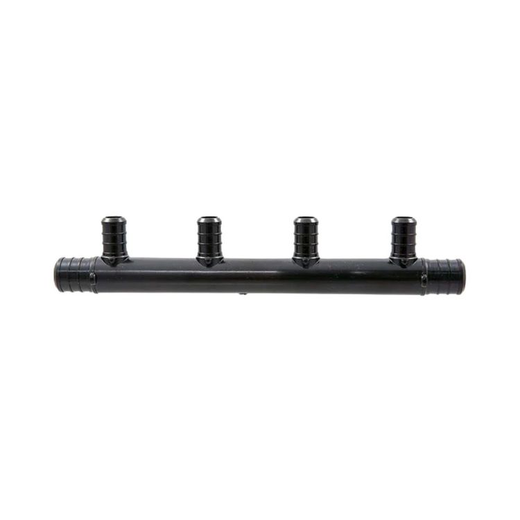3/4" PEX Open End Manifold Tee, 4-Port - Crimp