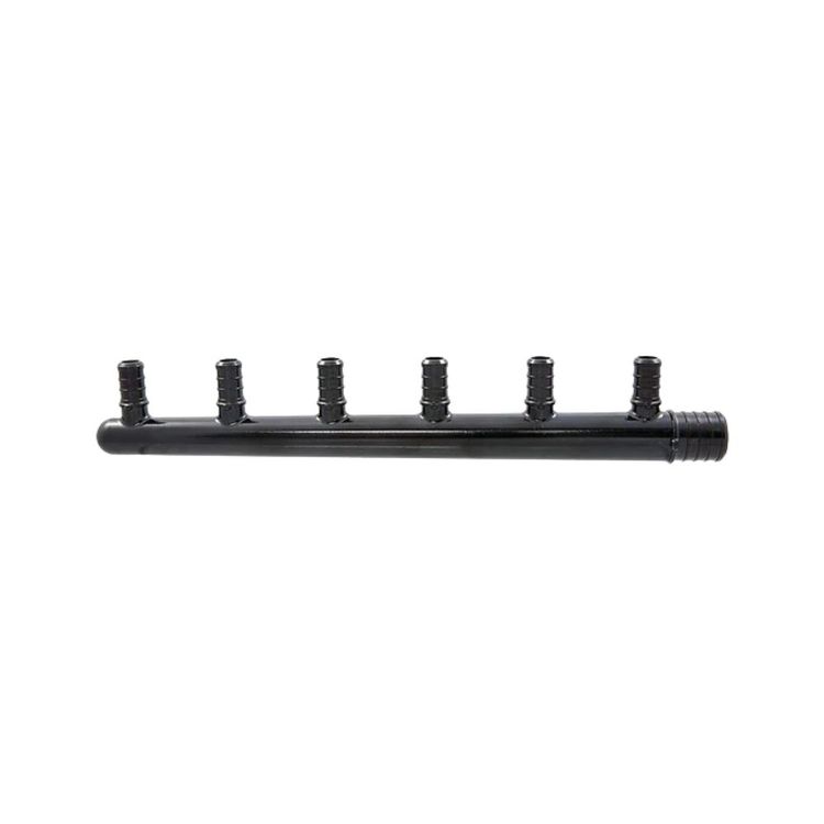 3/4" PEX Close End Manifold Tee, 6-Port - Crimp