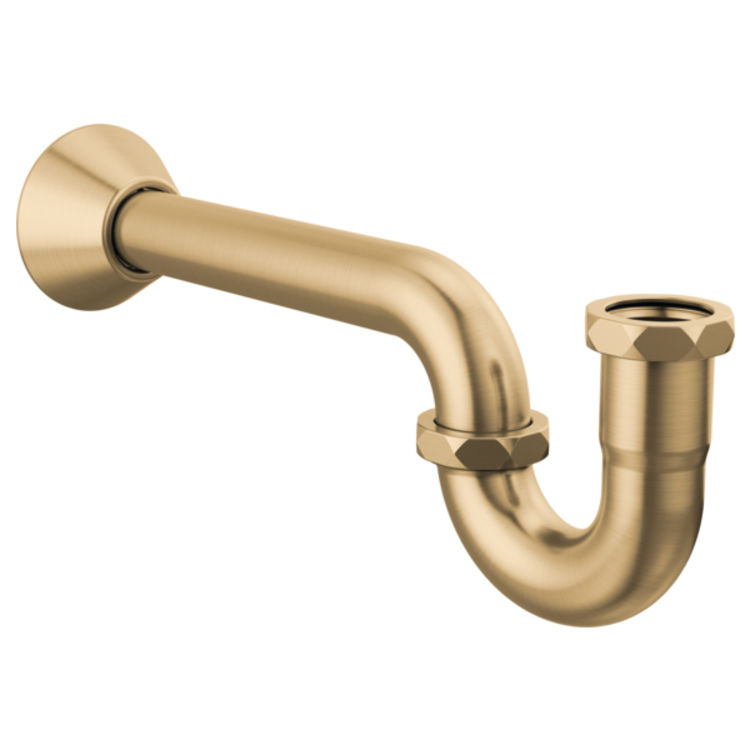 Brizo BT031141-GL P-trap with Flange - Luxe Gold