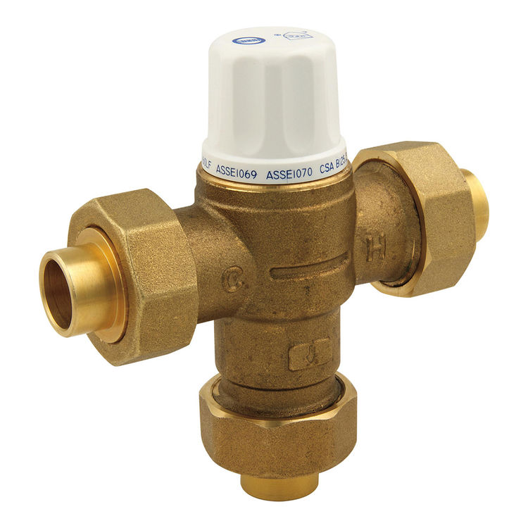 Delta R2570-MIXLFBOXTR Commercial 11 Maximum Flow Rate And 45 PSI Pressure Rating Thermostatic Mixing Valve