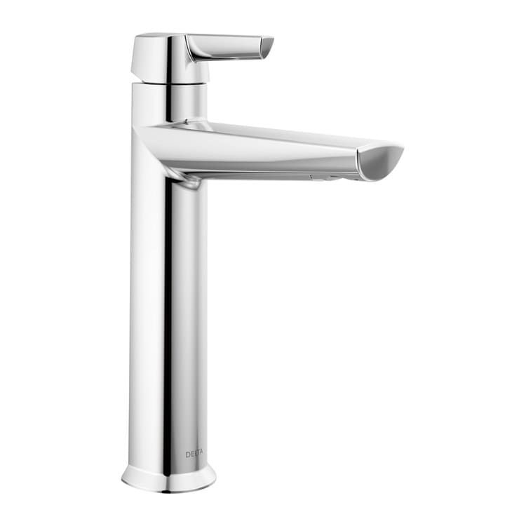Delta Galeon Top-Handle Mid-Height Chrome Lavatory Faucet, Less Drain, Lumicoat, 1.2 GPM, DIAMOND Seal, Lever Handle - 671-PR-DST