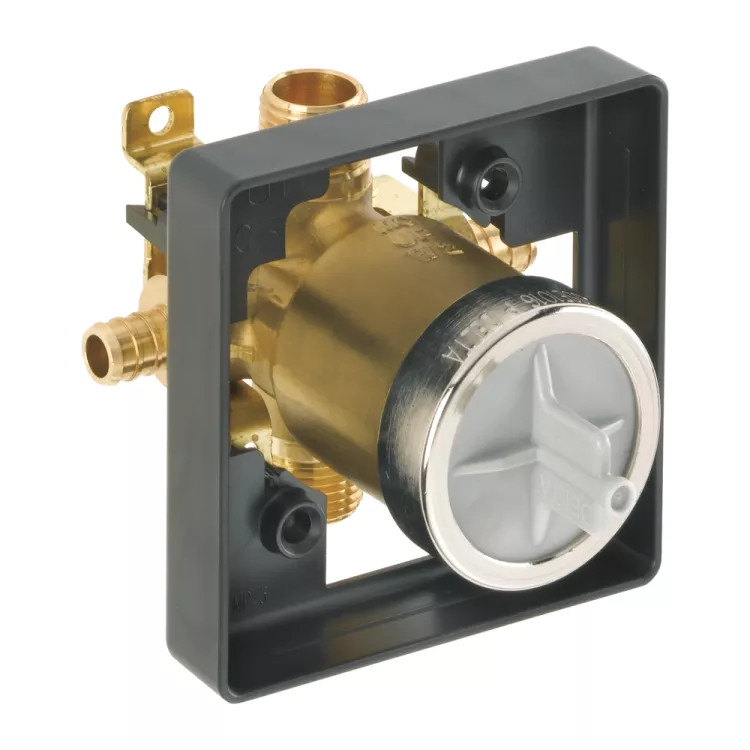 Delta R10000-PXBX MultiChoice Universal Tub/Shower Rough-In Valve, 1/2" PEX Crimp Inlet/Universal Outlets, Single Box
