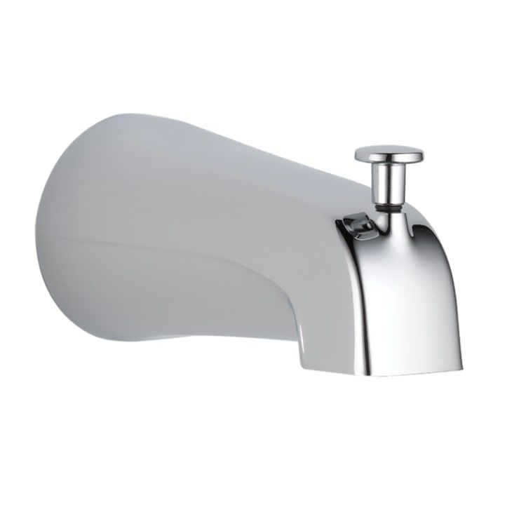 Delta Classic Chrome Wall-Mount Tub Spout with Pull-Up Diverter for T13422 Tub/Shower Trim - RP101727PC