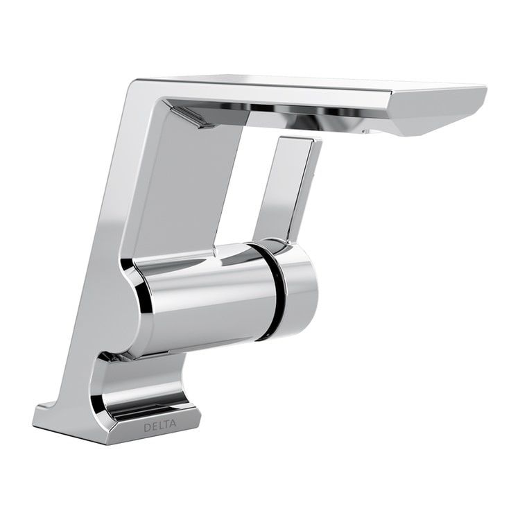 Delta Pivotal Chrome Lavatory Faucet with Escutcheon, Metal Pop-Up, Lumicoat, 1.2 GPM, Single-Handle, DIAMOND Seal, Lever Handle - 599-PR-MPU-DST