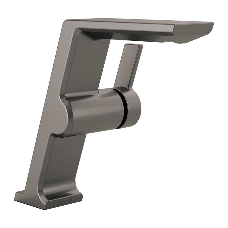 Delta Pivotal Mid-Height Black Stainless Lavatory Faucet, Less Drain, Lumicoat, 1.2 GPM, Single-Handle, DIAMOND Seal, Lever Handle - 699-KS-PR-DST