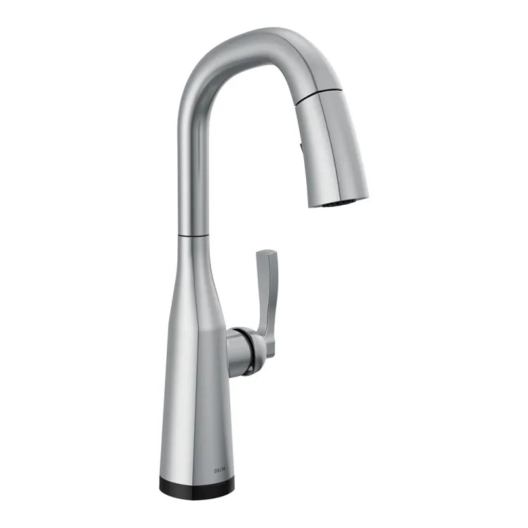Delta Stryke One-Handle Pull-Down Arctic Stainless Kitchen Faucet, 1.8 GPM, Lever Handle, Diamond Seal, Touch2O, ADA - 9976T-AR-PR-DST