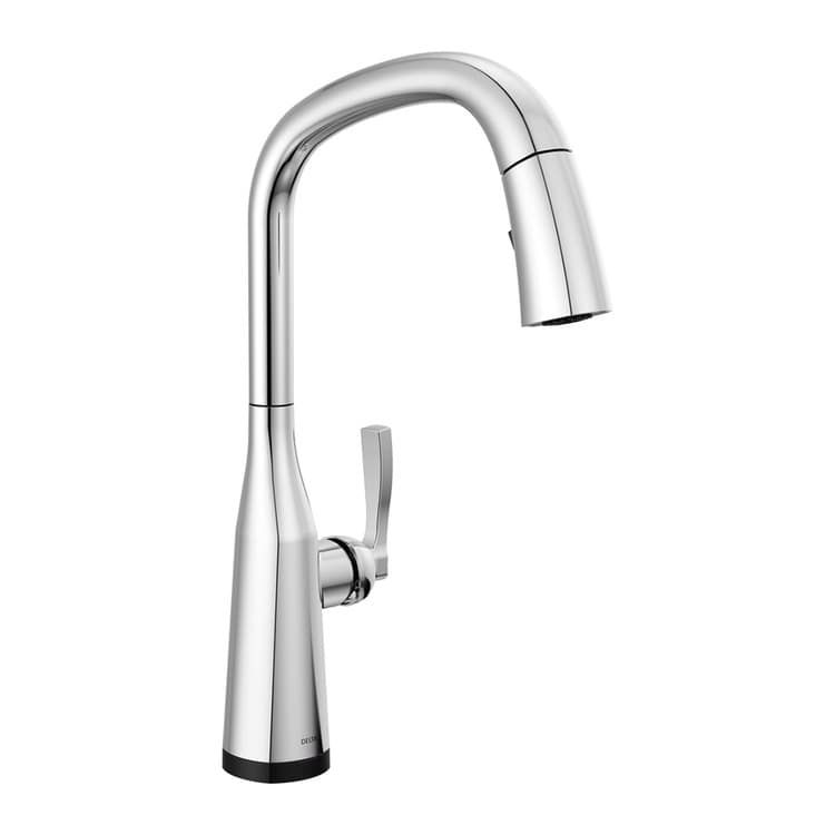 Delta Stryke One-Handle Pull-Down Chrome Kitchen Faucet, 1.8 GPM, Lever Handle, Diamond Seal, Touch2O, ADA - 9176T-PR-DST