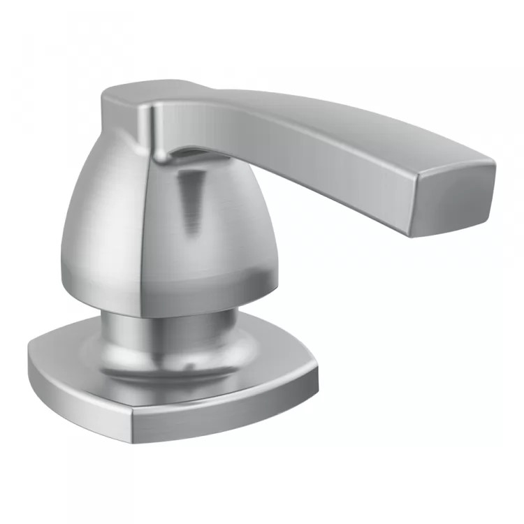 Delta Stryke 13oz Soap and Lotion Dispenser, Metal, Transitional, Counter-Mount, Arctic Stainless - RP101629ARPR