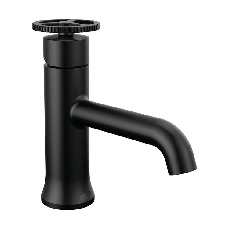 Delta Trinsic Single-Handle Bathroom Faucet, Less Pop-Up, 1.2 GPM, Matte Black - 558-BLLPU-DST