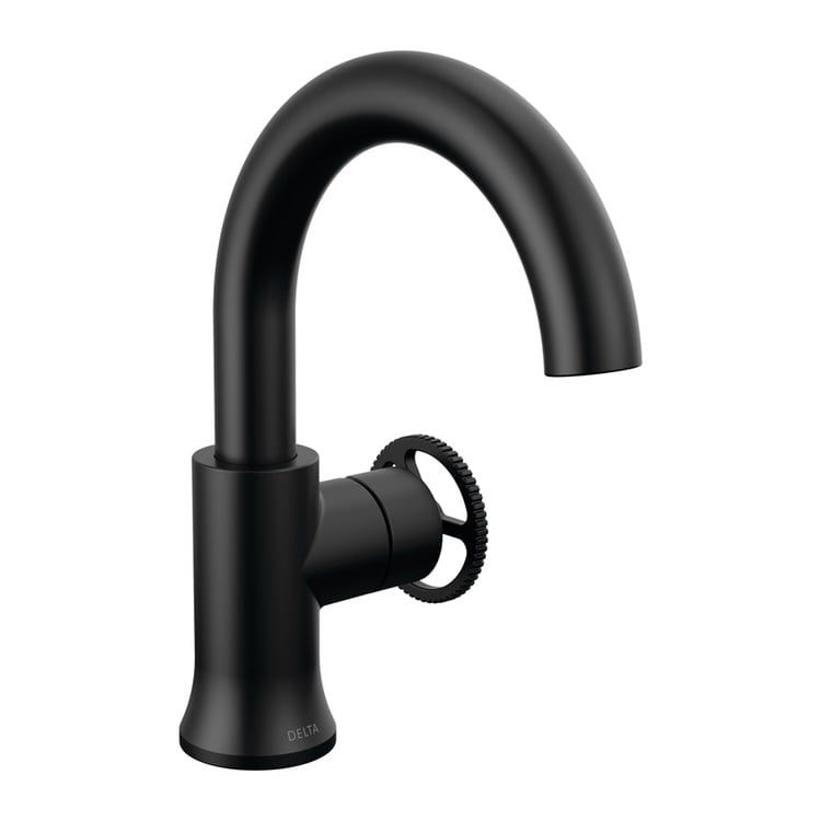 Delta Trinsic Single-Handle Bathroom Faucet w/ Pop-Up, Rigid Spout, 1.2 GPM, Matte Black - 558HAR-BL-DST
