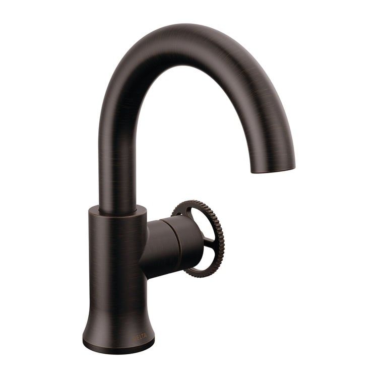 Delta Trinsic Single-Handle Bathroom Faucet w/ Pop-Up, Rigid Spout, 1.2 GPM, Venetian Bronze - 558HAR-RB-DST