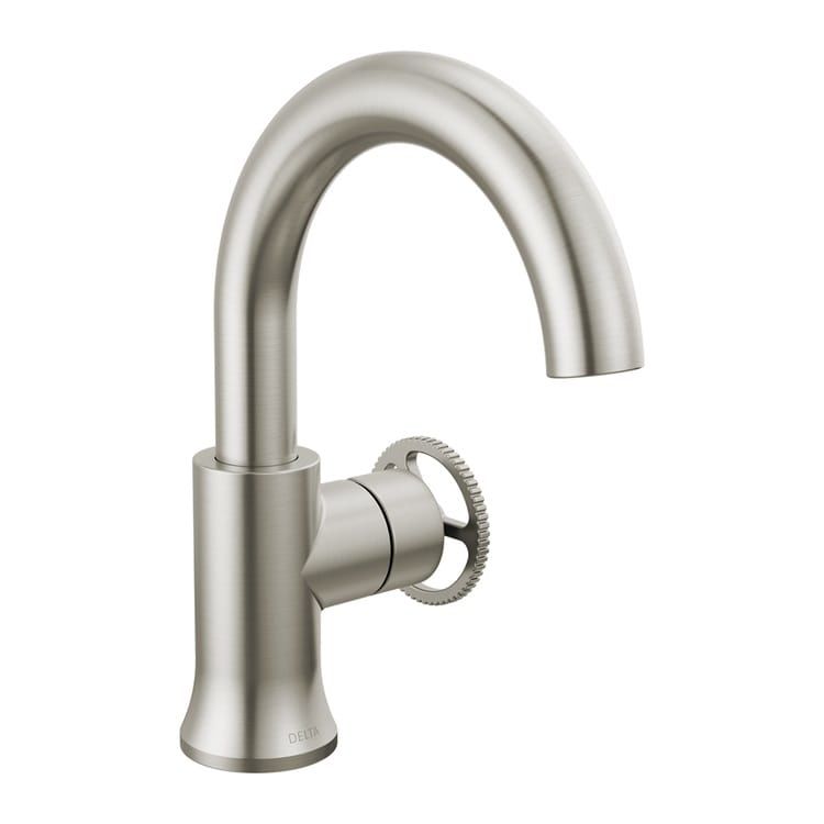 Delta Trinsic Single-Handle Bathroom Faucet w/ Pop-Up, Rigid Spout, 1.2 GPM, Stainless - 558HAR-SS-DST