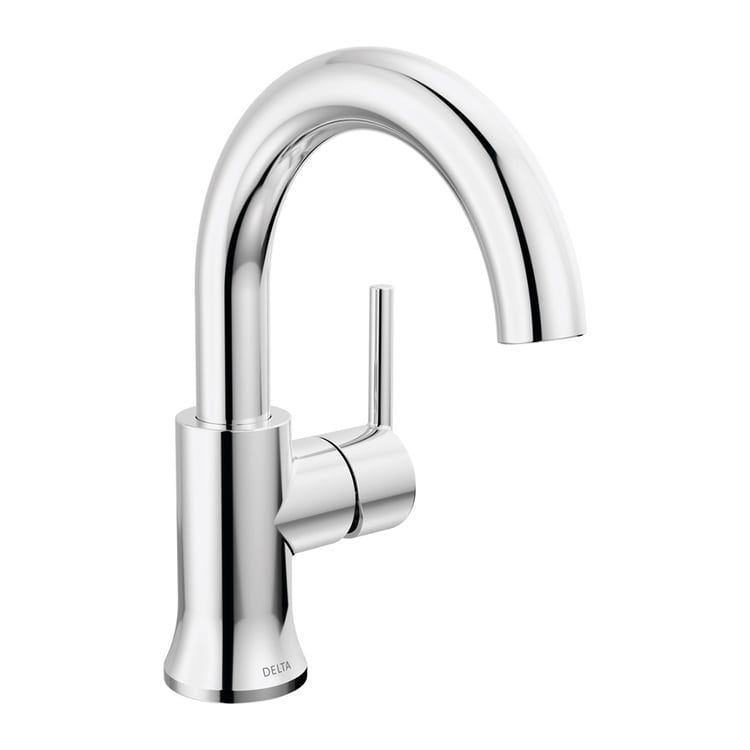 Delta Trinsic Single-Handle Bathroom Faucet w/ Pop-Up, Rigid Spout, 1.0 GPM, Chrome - 559HAR-GPM-DST