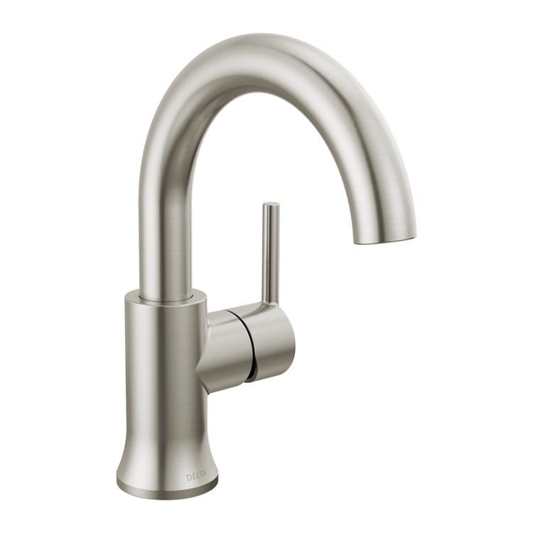 Delta Trinsic Single-Handle Bathroom Faucet w/ Pop-Up, Rigid Spout, 1.2 GPM, Stainless - 559HAR-SS-DST