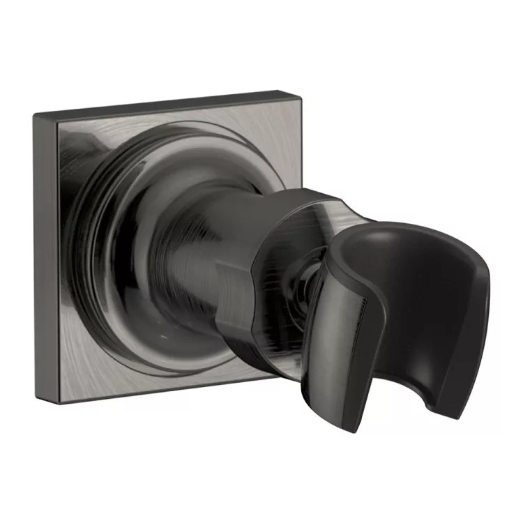 Delta Universal Adjustable Wall Mount For Hand Shower, Lumicoat Black Stainless - U4010-KS-PR-PK
