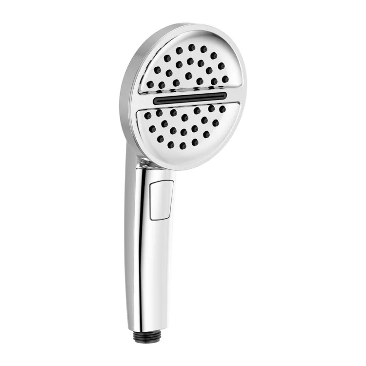 Delta 4-1/8in Three-Setting Touch-Clean Hand Shower with Dual Check Valves, Round, WaterSense, 1.75 GPM, Lumicoat Chrome - 59386-PR