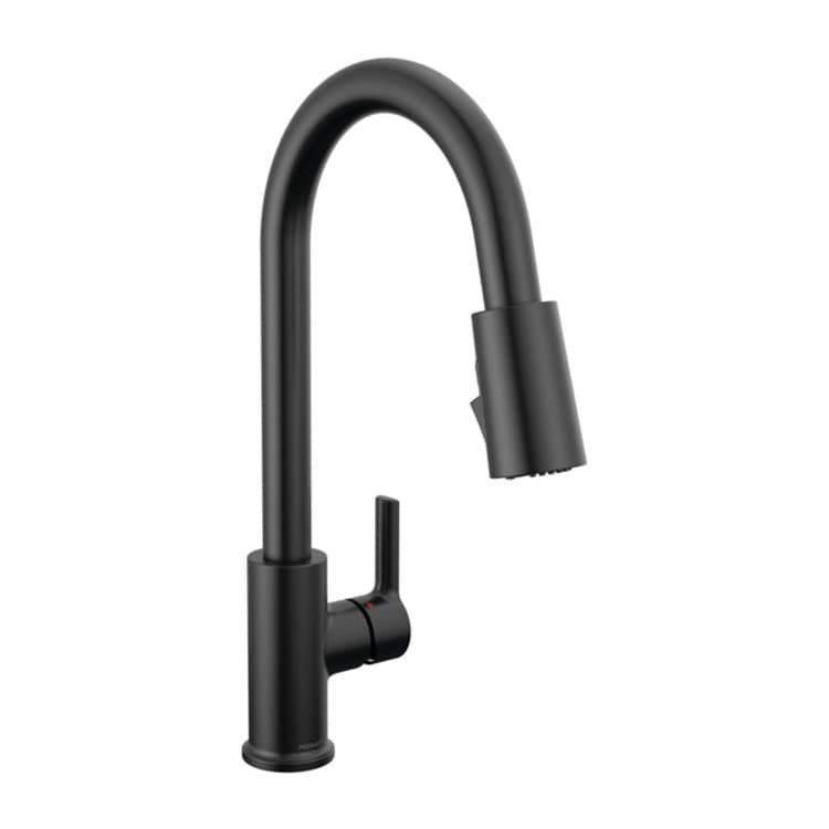 Peerless Flute Single Handle Pull-Down Kitchen Faucet, 1 gpm, Matte Black - P7912LF-BL-1.0