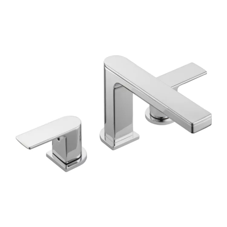 Peerless Xander Roman Tub Faucet Trim Kit, Chrome, Two Lever Handles, Deck-Mounted, 7-15/16in Spout Reach, 3-hole, 8-16-inch Installations - PTT4319