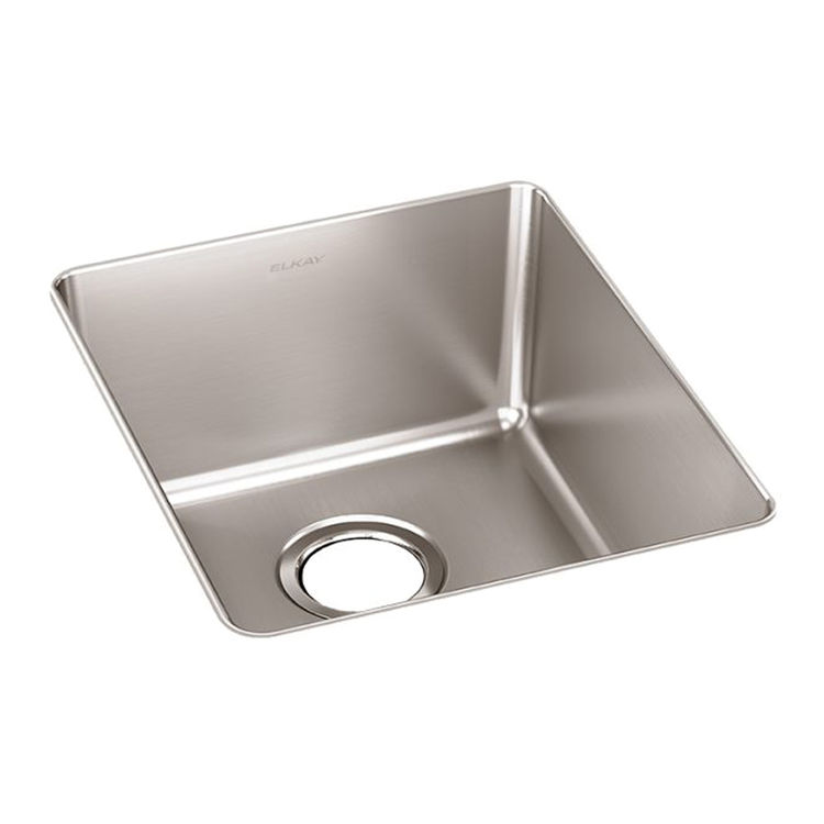 Elkay ELUH1316T Lustertone Iconix Single Bowl Undermount Kitchen Sink, Stainless Steel - Luminous Satin