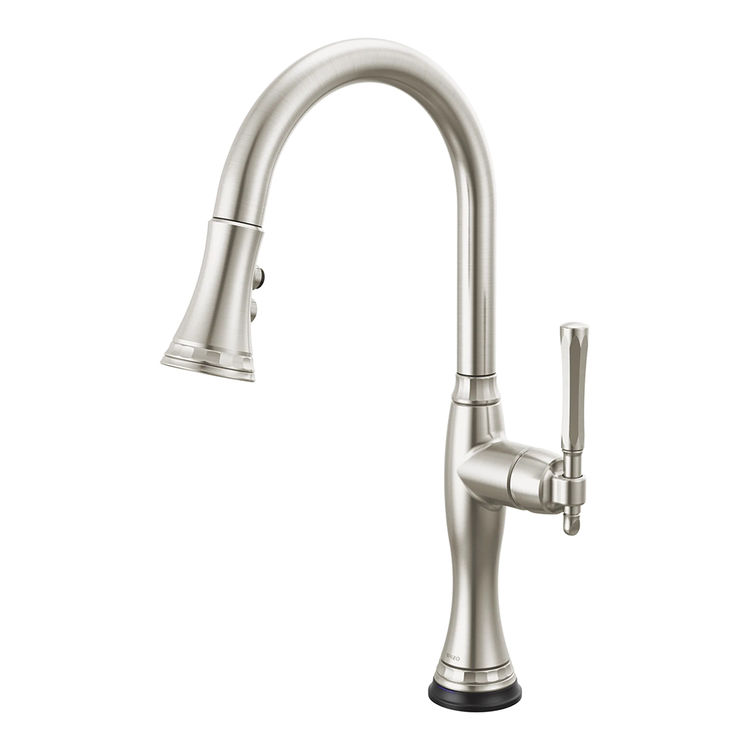 Brizo Tulham Stainless Single Handle Pull-Down Kitchen Faucet - 64058LF-SS