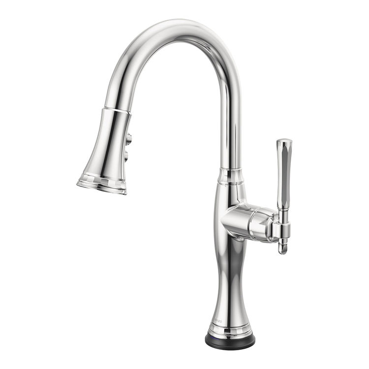Brizo Tulham SmartTouch Single Handle Pull-Down Bar/Prep Faucet, Polished Chrome - 64958LF-PC