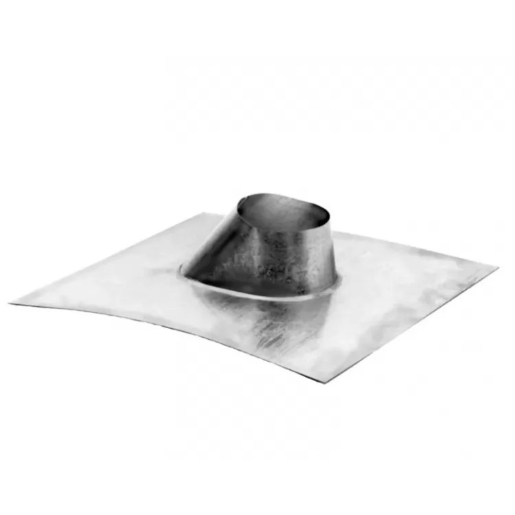 M&G Duravent 3" B-vent Adjustable Roof Flashing for Roof Pitches 0/12 to 6/12, Aluminum - 3BVFDSA 