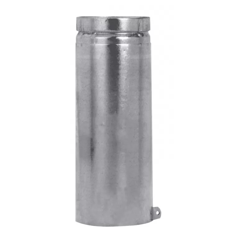 M&G DuraVent 5" Inner Diameter B-Vent Round Rigid Pipe with Adjustable 12" Length - 5BV12A