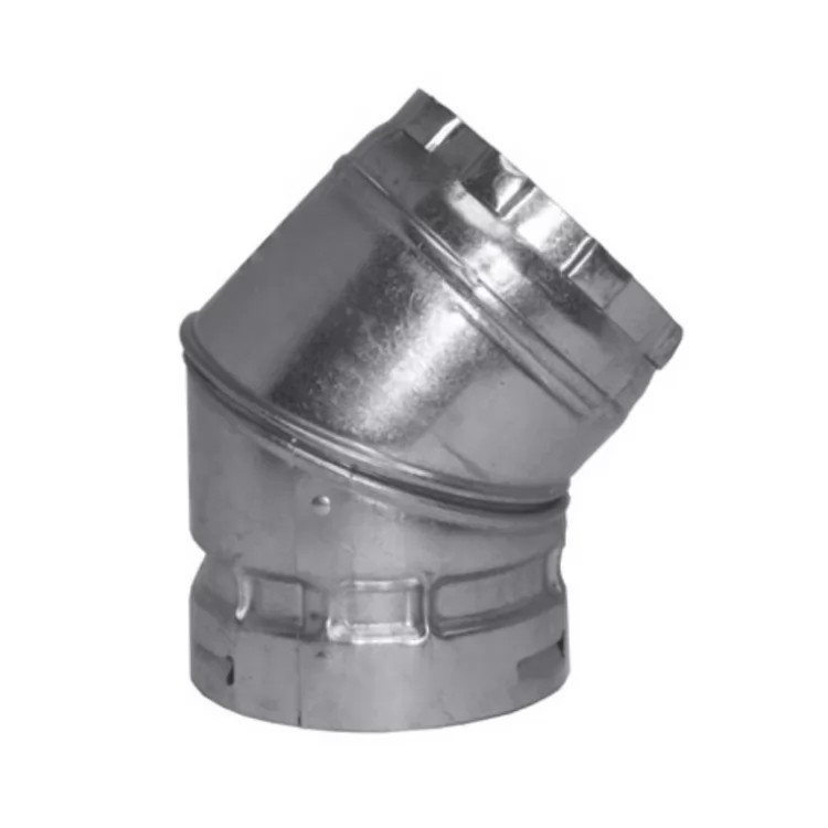 M&G DuraVent 16" Inner Diameter B-Vent 45 Degree Elbow - 16BVL45
