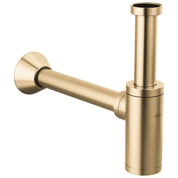 Delta Bottle Trap With  Removable Cleanout Cover, Brass,  Champagne Bronze - DT041141-CZ