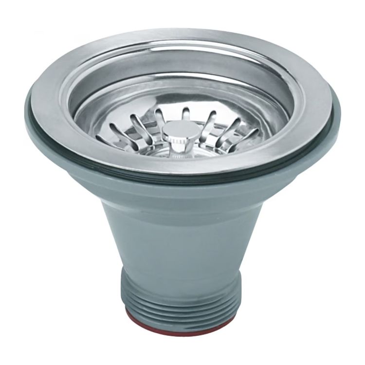 Franke Sink Strainer Basket Assembly, Satin Nickel - 1145SN