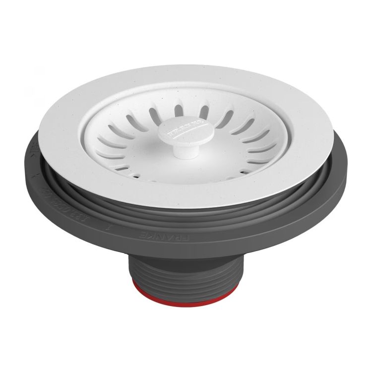 Franke Colorline Sink Strainer Assembly, Polar White - 900-PWT