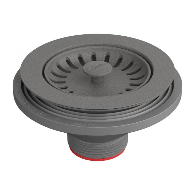 Franke Colorline Sink Strainer Assembly, Stone Grey - 900-SHG