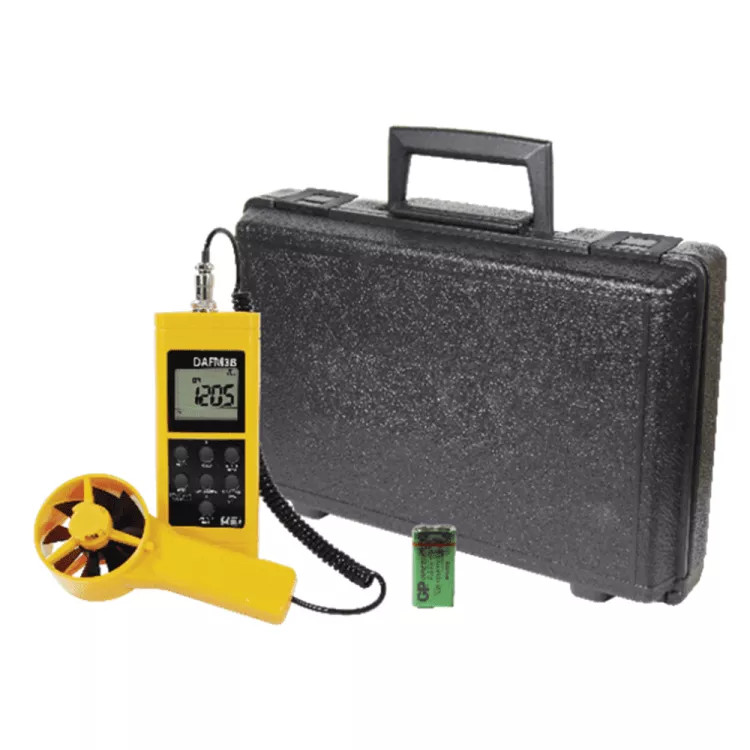 UEi Multi-Purpose Digital Anemometer/Psychrometer with Humidity Tester, 9V Battery, and Tool Case - DAFM3B