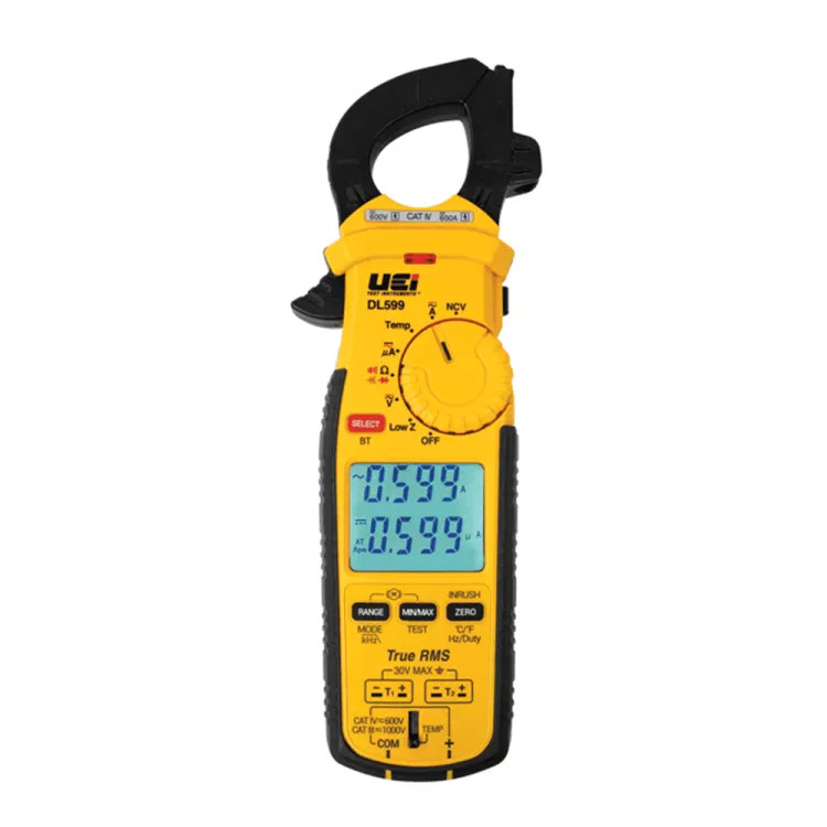 UEi True RMS Wireless HVAC/R Clamp Meter with 3-Phase Rotation Tests - DL599