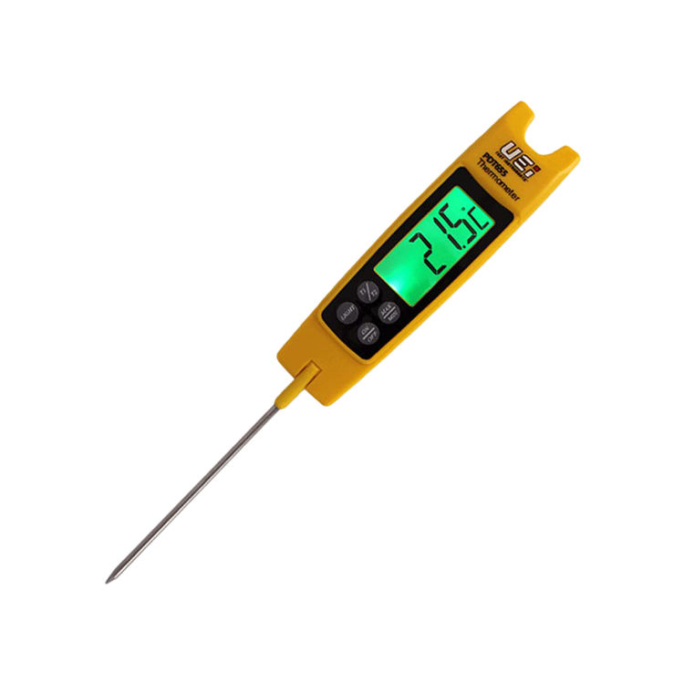 UEi Folding Digital Pocket Thermometer with Back-Fold Out Probe, with Temperature Differential (T1, T2, T1-T2) - PDT655
