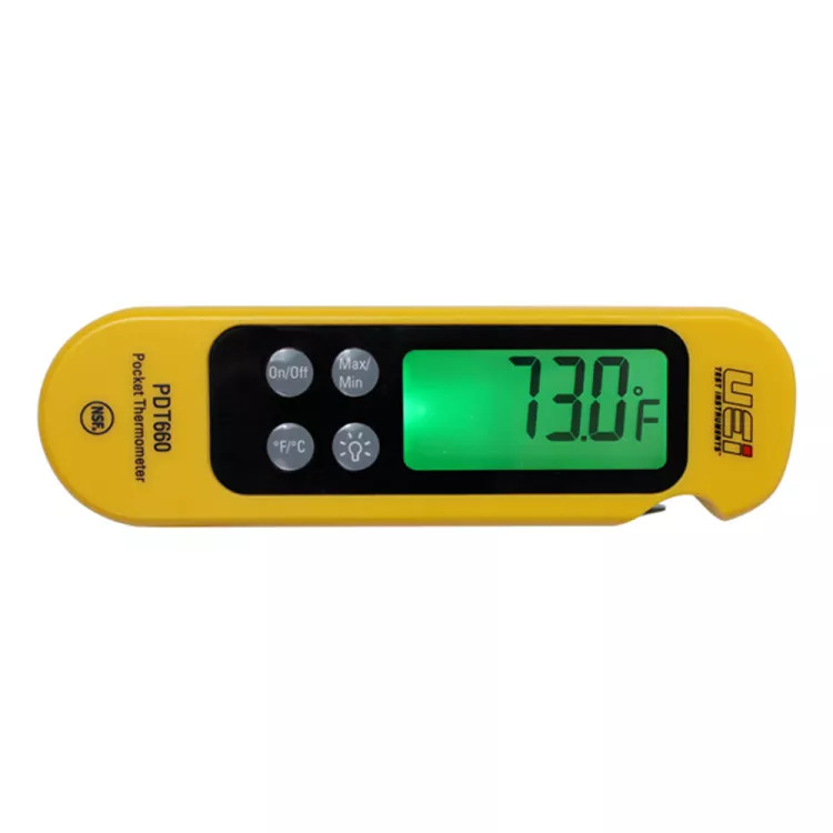 UEi Digital Pocket Thermometer with Side-Fold Out Probe - PDT660