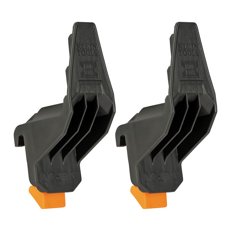 Klein MODbox Dark Gray Multi-Hook Rail Attachment, Hard Plastic, 2-Pack - 54816MB